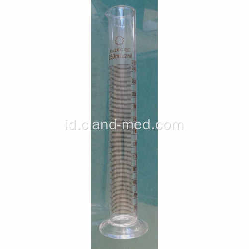 Mengukur Silinder dengan Spout dan Graduation dengan Glass Round Base